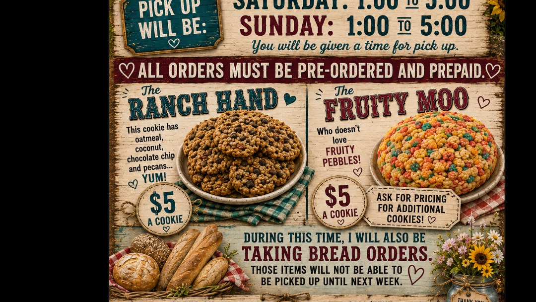 This sat Sunday cookie drop the Ranch hand and the fruity moo (Copy)